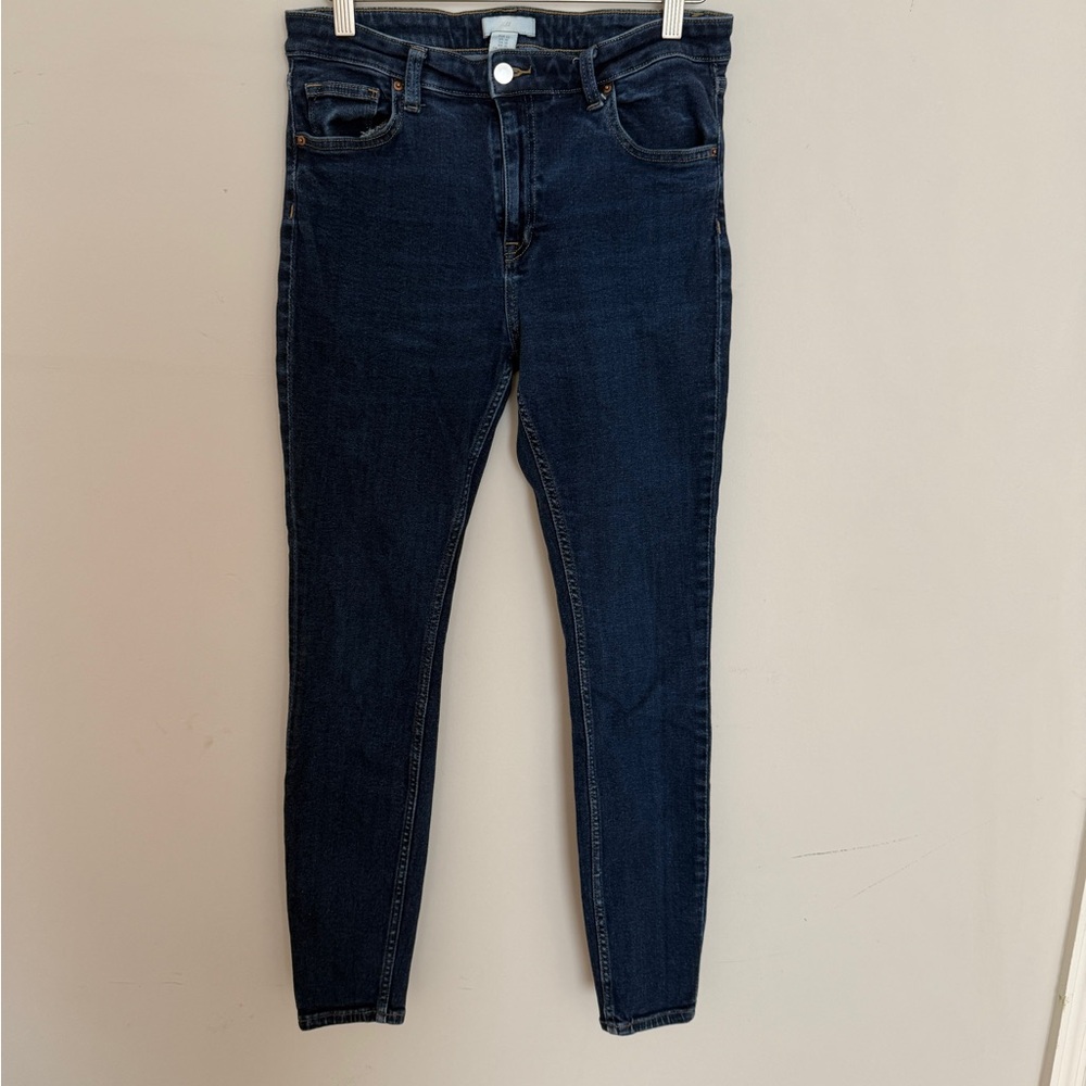 H&M Dark Blue Women's‎ Skinny Leg Jeans Size 10